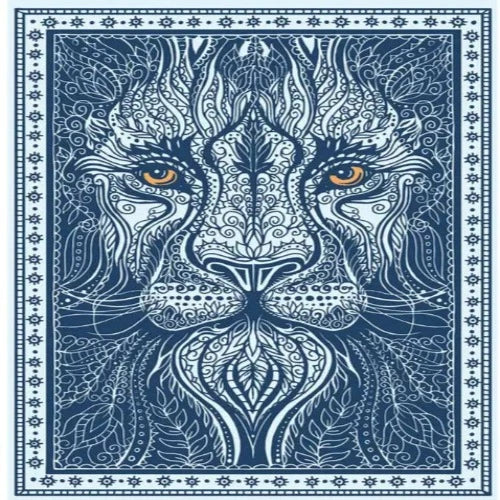 3D Lion Tapestry