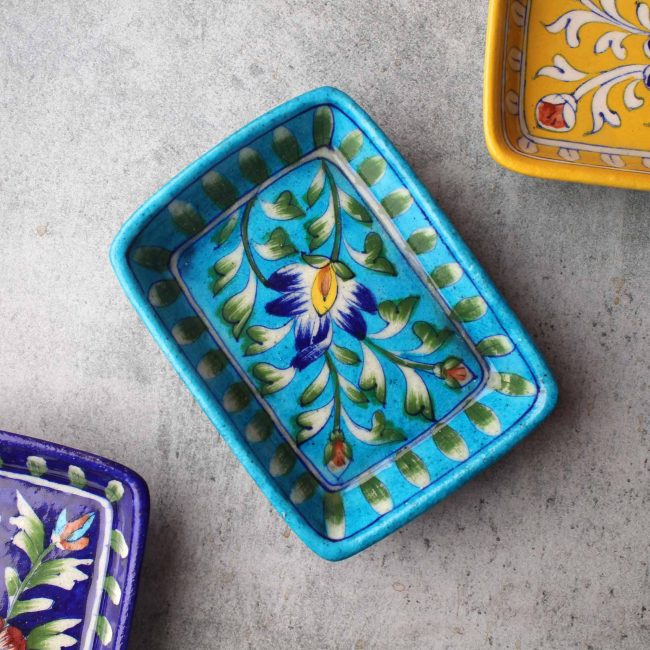 Handcrafted Multicolor Ceramic Tray